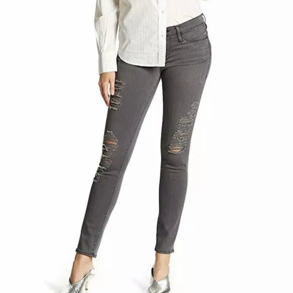 Frame Denim Le Skinny De Jeanne Grey Shed Jeans